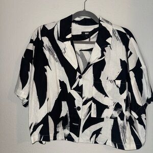 DKNY Monochrome Brushstroke Shirt